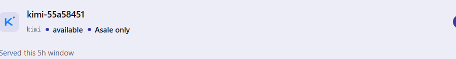 Authorisation complete, the account appears in the list